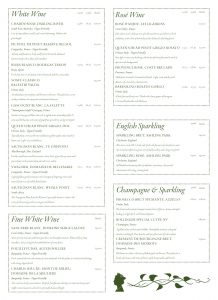 Wine List - The Queens Head Pub Sheet Petersfield Hampshire - Pubs Near Petersfield - Takeaway Pizza - Pizzas - Cask Ales & Excellent Food